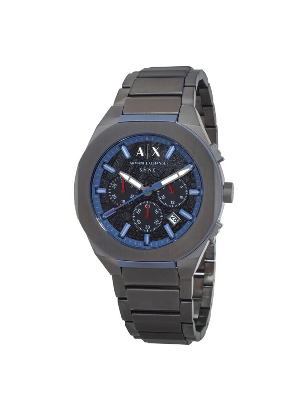 NWT Armani Exchange Sync Chronograph Quartz Black Dial Men's Watch